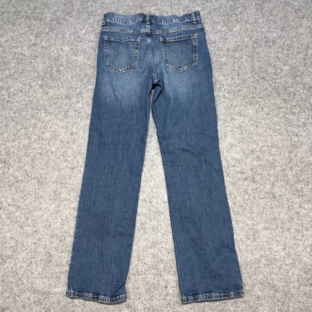 The Childrens Place Boys 90s Straight Leg Distressed Blue Jeans Size 12